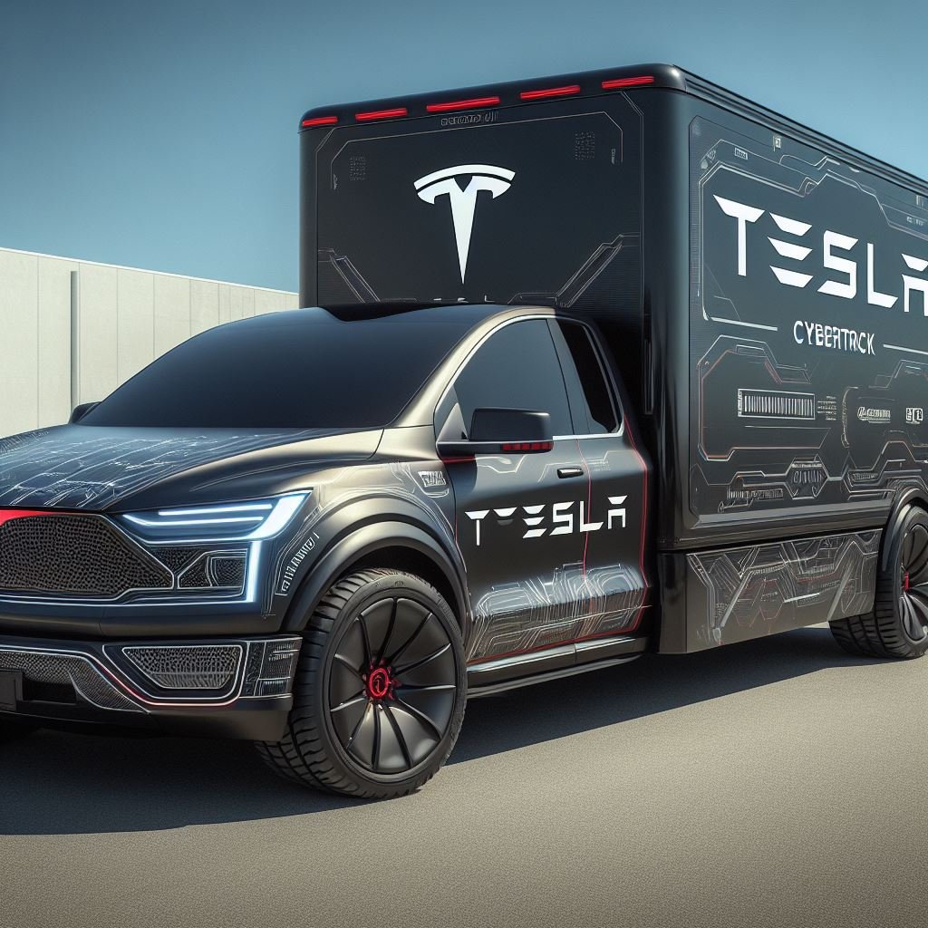 Tesla Cybertruck , tesla customization, customized cybertruck, tesla design, cybertruck design, F-150 wrap, tesla F-150 wrap