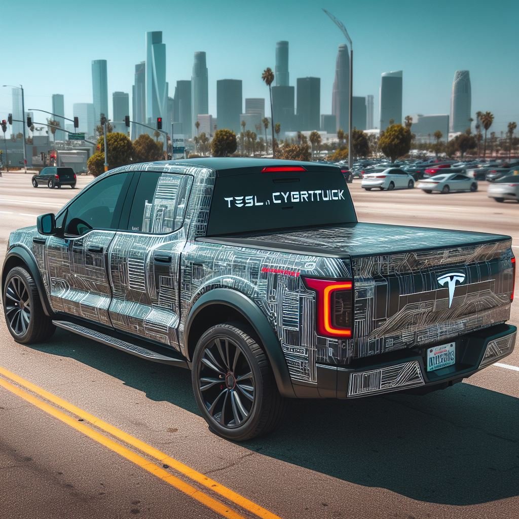 Tesla Cybertruck , tesla customization, customized cybertruck, tesla design, cybertruck design, F-150 wrap, tesla F-150 wrap