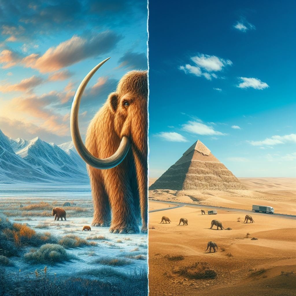 Echoes of Giants: Wooly Mammoths and the Shadow of the Pyramids
